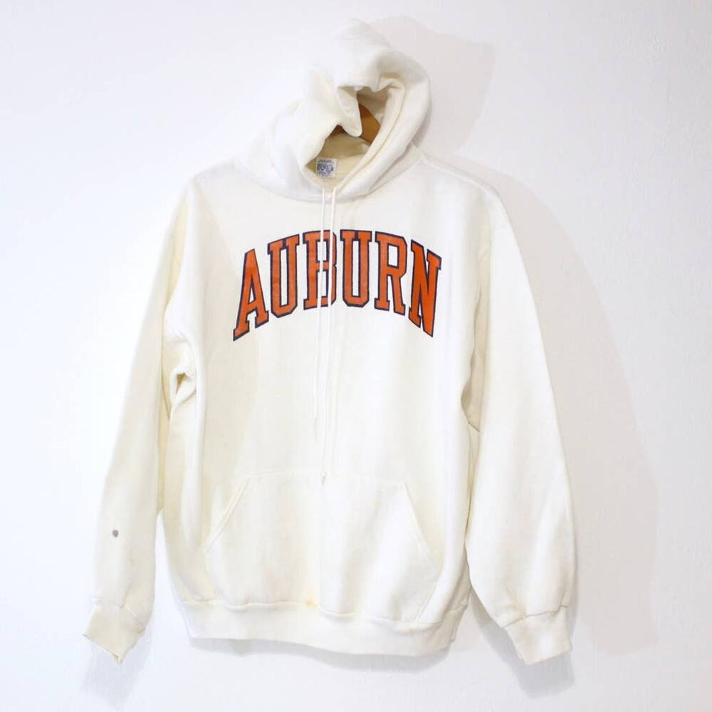 Vintage Auburn University Tigers Hooded Sweatshirt Large